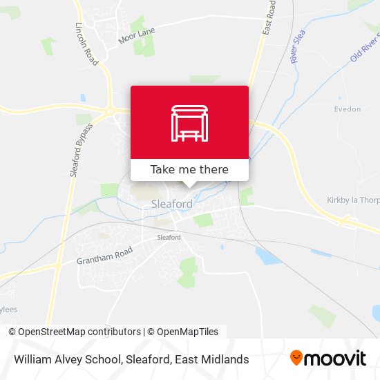 William Alvey School, Sleaford map