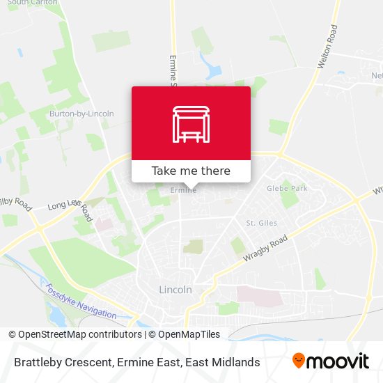 Brattleby Crescent, Ermine East map