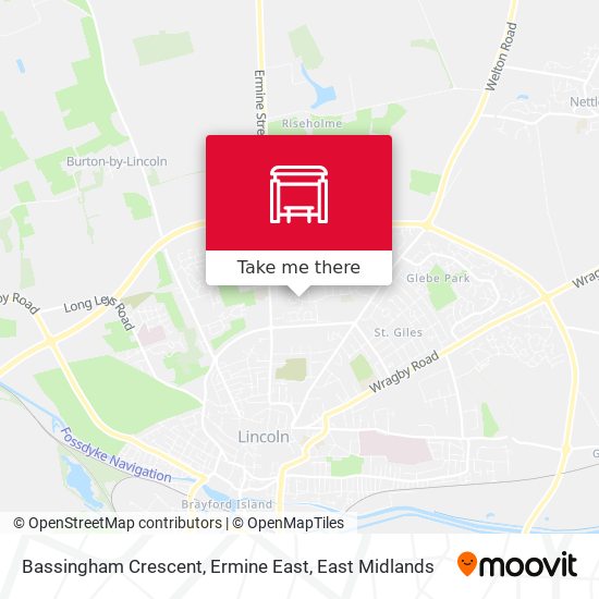 Bassingham Crescent, Ermine East map