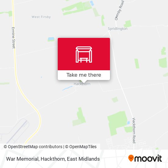 War Memorial, Hackthorn map