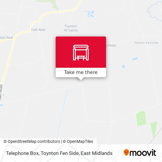 Telephone Box, Toynton Fen Side map