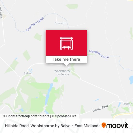 Hillside Road, Woolsthorpe by Belvoir map