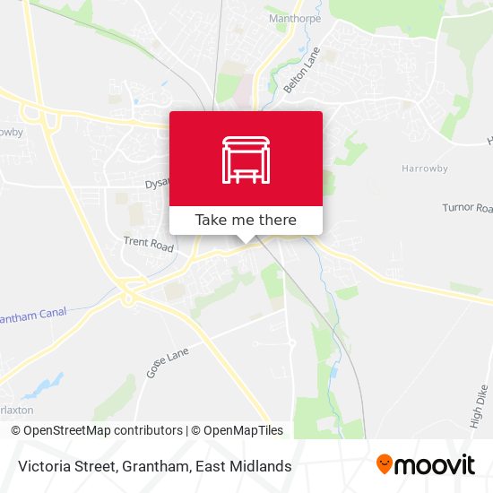 Victoria Street, Grantham map