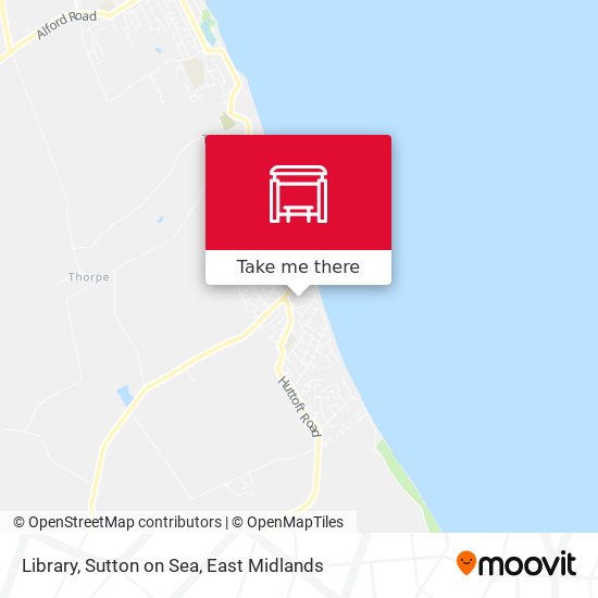 Library, Sutton on Sea map