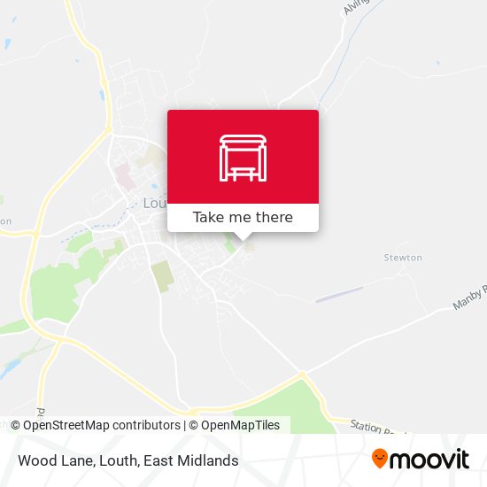 Wood Lane, Louth map
