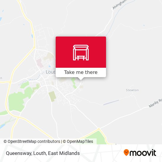 Queensway, Louth map