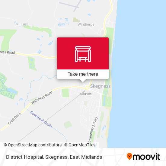 District Hospital, Skegness map