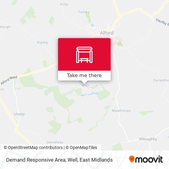 Demand Responsive Area, Well map