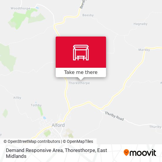 Demand Responsive Area, Thoresthorpe map