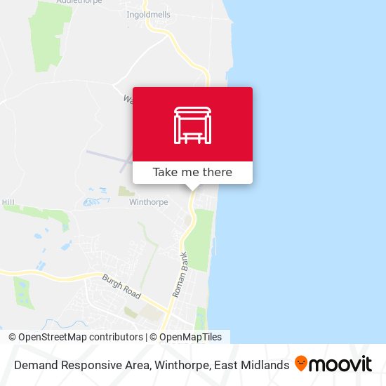 Demand Responsive Area, Winthorpe map