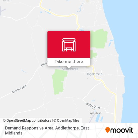 Demand Responsive Area, Addlethorpe map