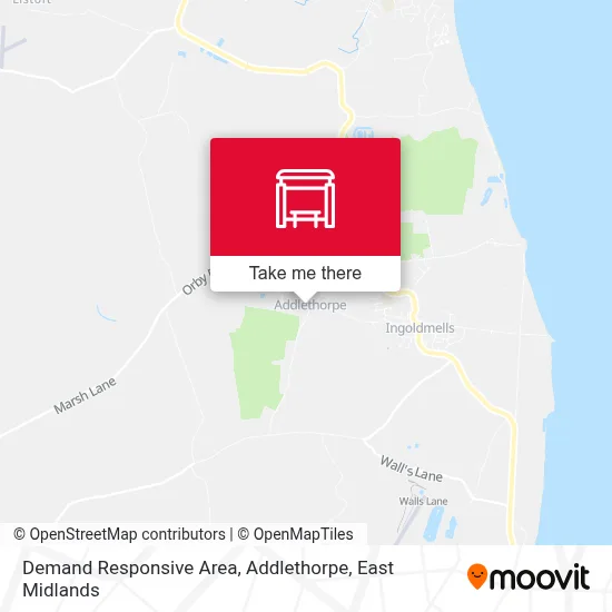 Demand Responsive Area, Addlethorpe map