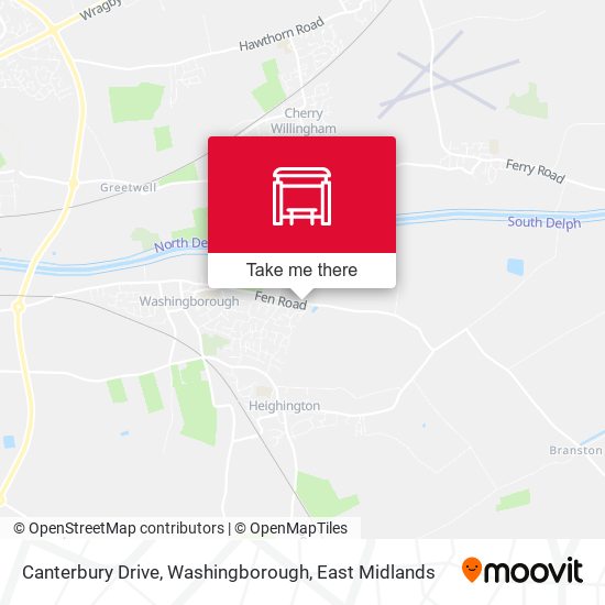 Canterbury Drive, Washingborough map