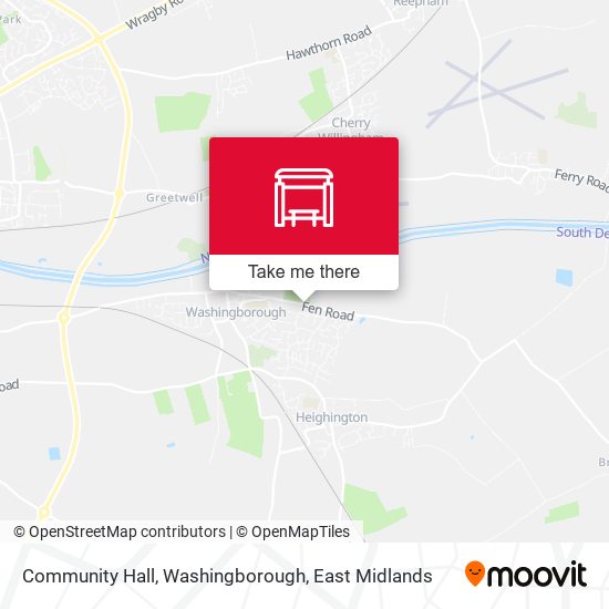 Community Hall, Washingborough map