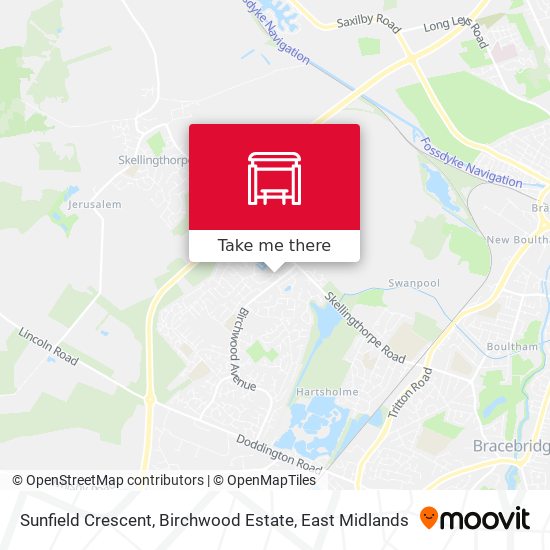 Sunfield Crescent, Birchwood Estate map
