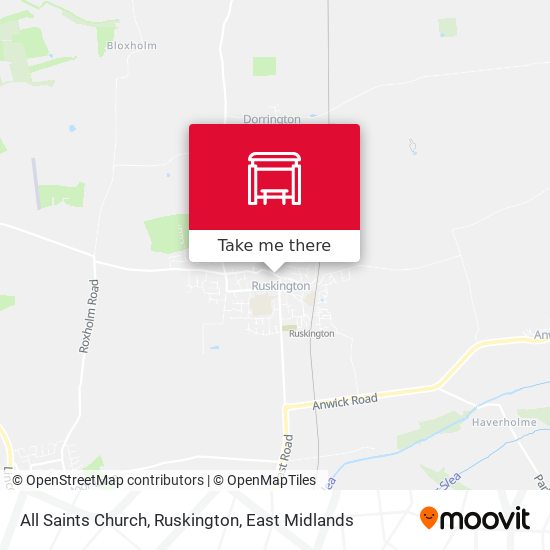 All Saints Church, Ruskington map