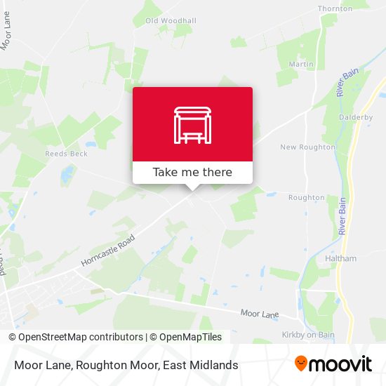 Moor Lane, Roughton Moor map
