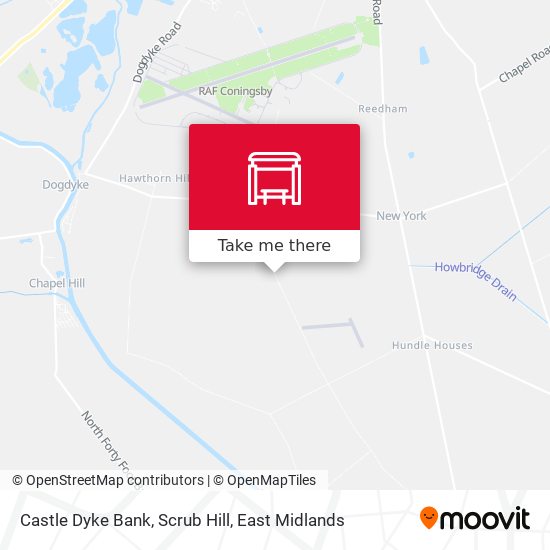 Castle Dyke Bank, Scrub Hill map