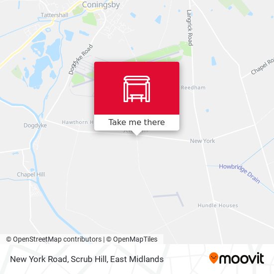 New York Road, Scrub Hill map