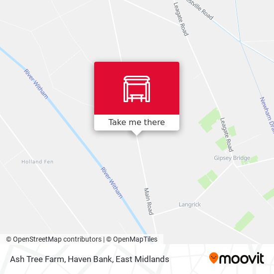 Ash Tree Farm, Haven Bank map