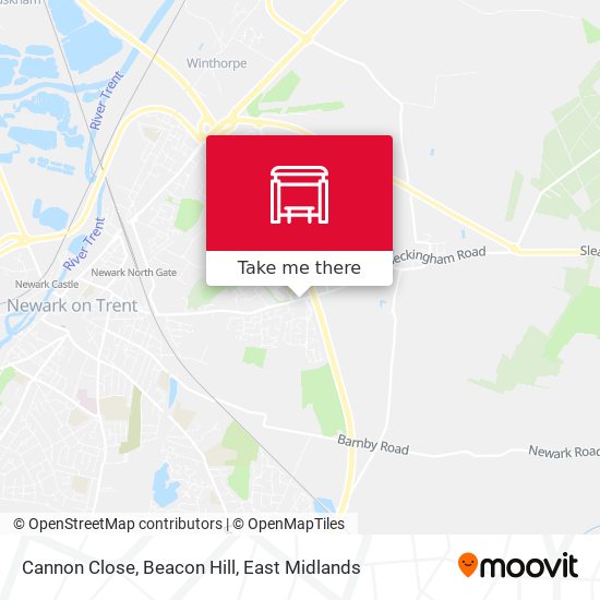 Cannon Close, Beacon Hill map