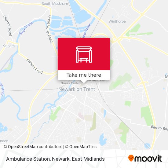 Ambulance Station, Newark map