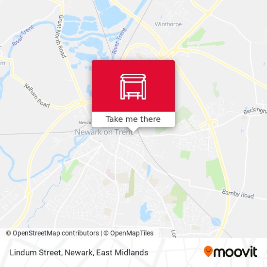 Lindum Street, Newark map