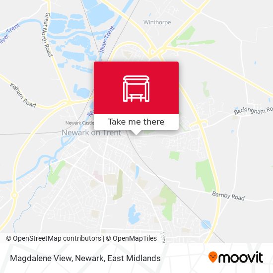 Magdalene View, Newark map