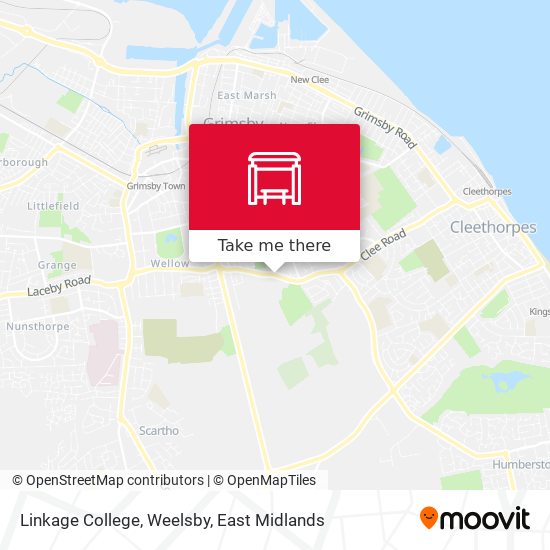 Linkage College, Weelsby map