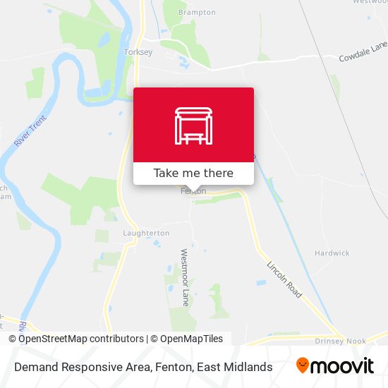 Demand Responsive Area, Fenton map
