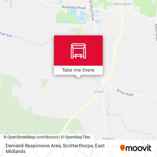 Demand Responsive Area, Scotterthorpe map