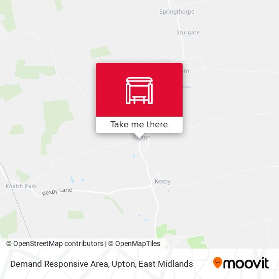 Demand Responsive Area, Upton map