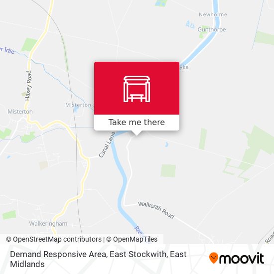 Demand Responsive Area, East Stockwith map