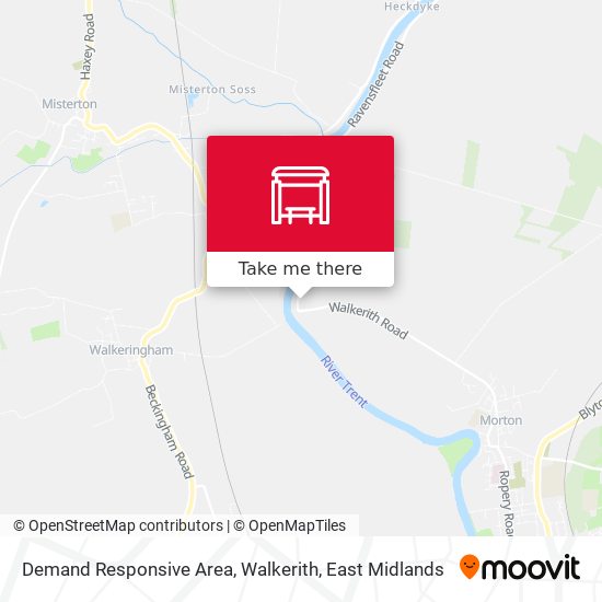 Demand Responsive Area, Walkerith map
