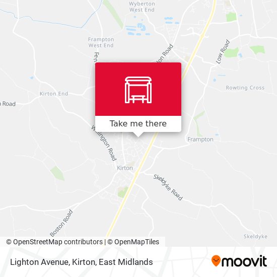 Lighton Avenue, Kirton map