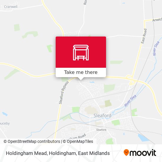 Holdingham Mead, Holdingham map