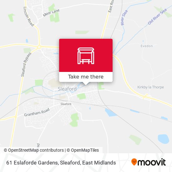 61 Eslaforde Gardens, Sleaford map