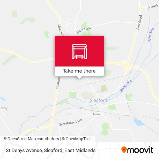 St Denys Avenue, Sleaford map