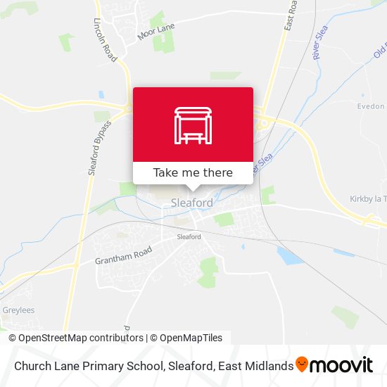 Church Lane Primary School, Sleaford map