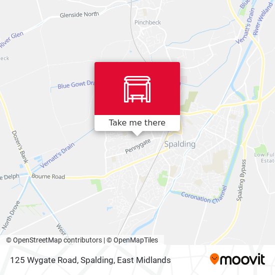 125 Wygate Road, Spalding map