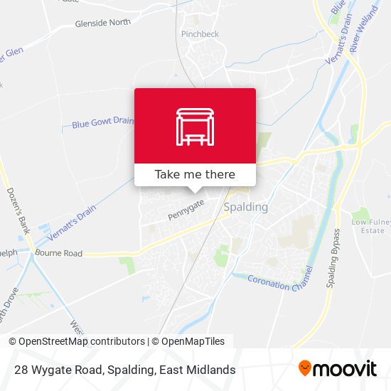 28 Wygate Road, Spalding map