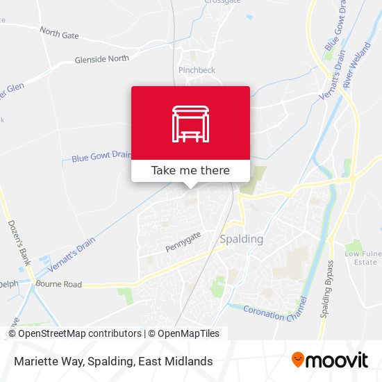 Mariette Way, Spalding map