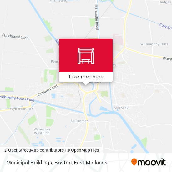 Municipal Buildings, Boston map
