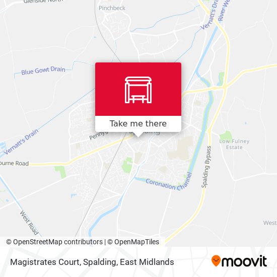 Magistrates Court, Spalding map