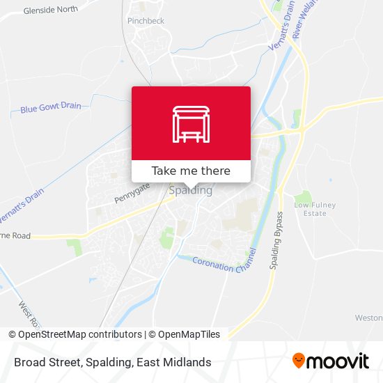 Broad Street, Spalding map