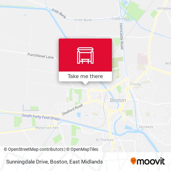 Sunningdale Drive, Boston map