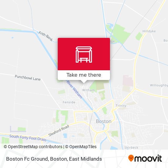 Boston Fc Ground, Boston map