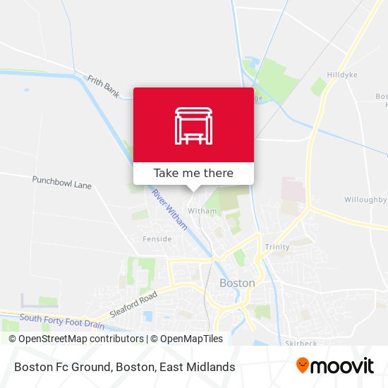 Boston Fc Ground, Boston map