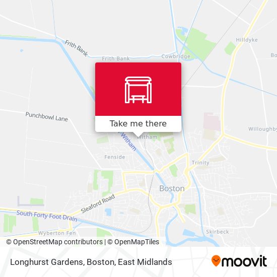 Longhurst Gardens, Boston map