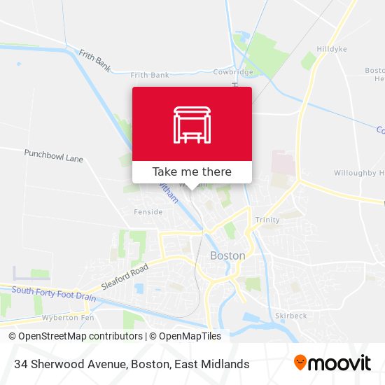 34 Sherwood Avenue, Boston map